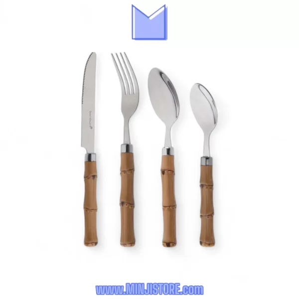 سرویس قاشق و چنگال 24 پارچه بامبوم مدل Matia
