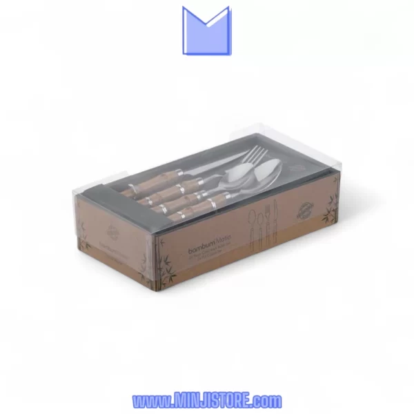 سرویس قاشق و چنگال 24 پارچه بامبوم مدل Matia