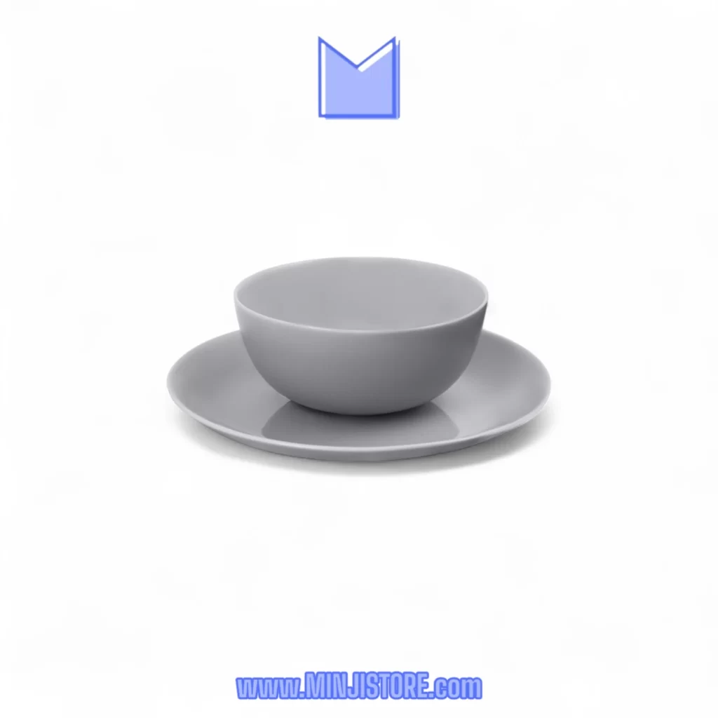 سرویس غذا خوری 26 پارچه لومینارک مدل دیوالی طوسی