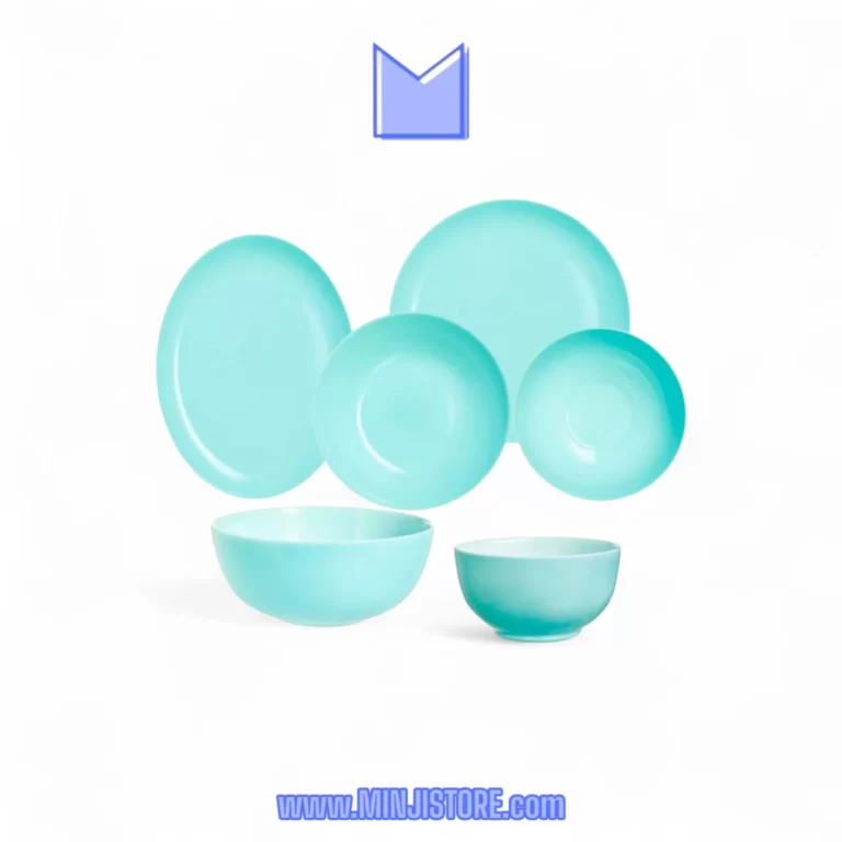 سرویس غذا خوری 26 پارچه لومینارک مدل دیوالی سبز آبی