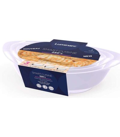 ظرف پخت لومینارک مدل SMART CUISINE مجموعه 3 عددی