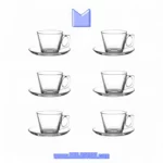 ست فنجان و نعلبکی 12 پارچه پاشاباغچه مدل vella