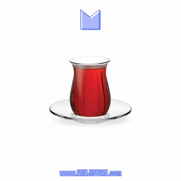 ست استکان و نعلبکی 12پارچه پاشاباغچه مدل linka