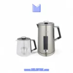 چای‌ساز گوسونیک مدل GST-781 با نمایشگر دیجیتال LED و قوری پیرکس