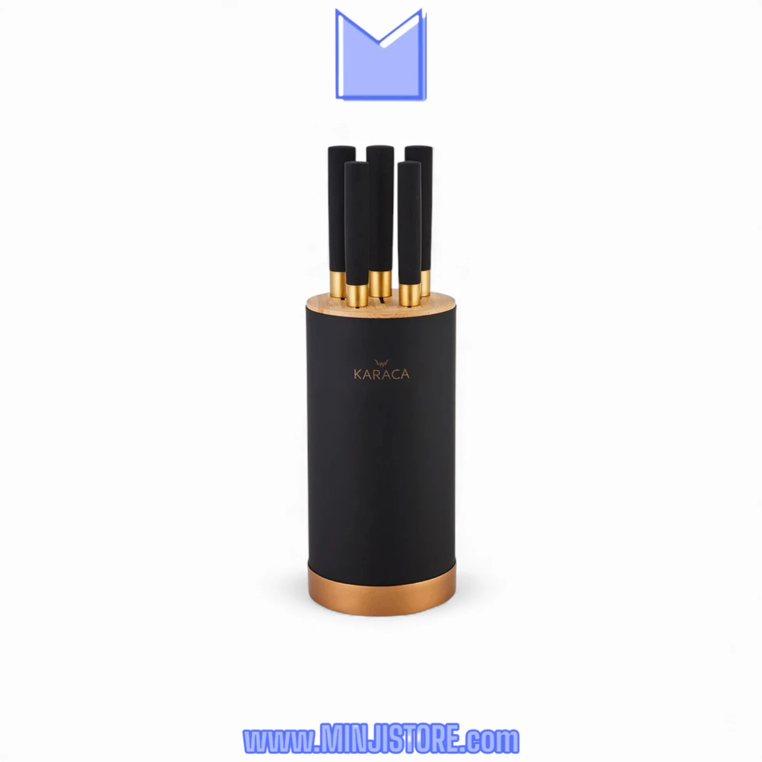 ست چاقو آشپزخانه 6 پارچه کاراجا مدل Woodland ست چاقو آشپزخانه 6 پارچه کاراجا مدل Woodland